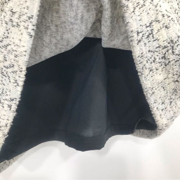 Banana Republic White Black Cotton Blend Boucle Knit Pencil Skirt NEW - Picture 12 of 15
